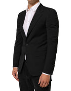 Dolce & Gabbana Black STAFF 2 Buttons Suit Jacket Blazer - Zeiniez
