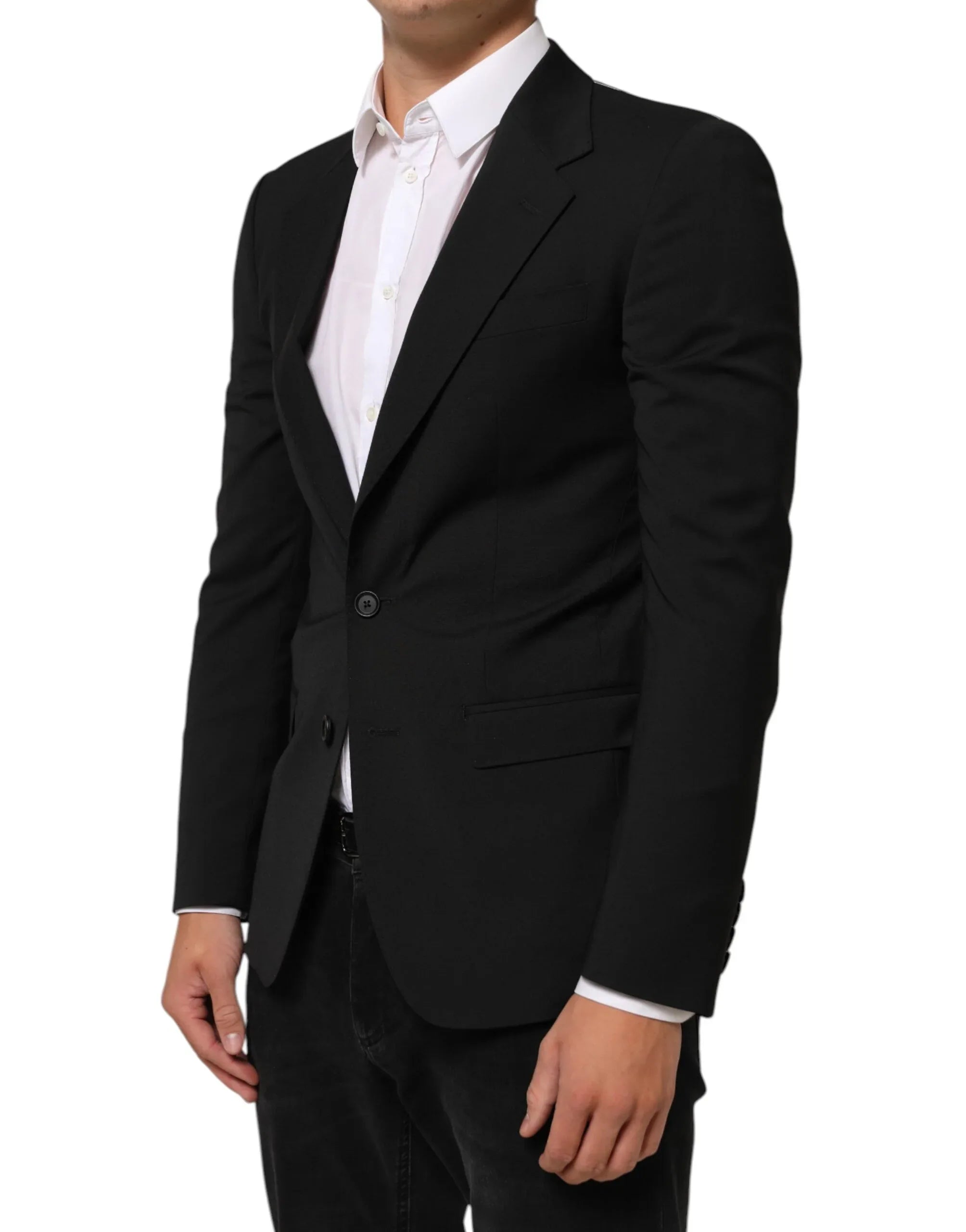 Dolce & Gabbana Black STAFF 2 Buttons Suit Jacket Blazer - Zeiniez