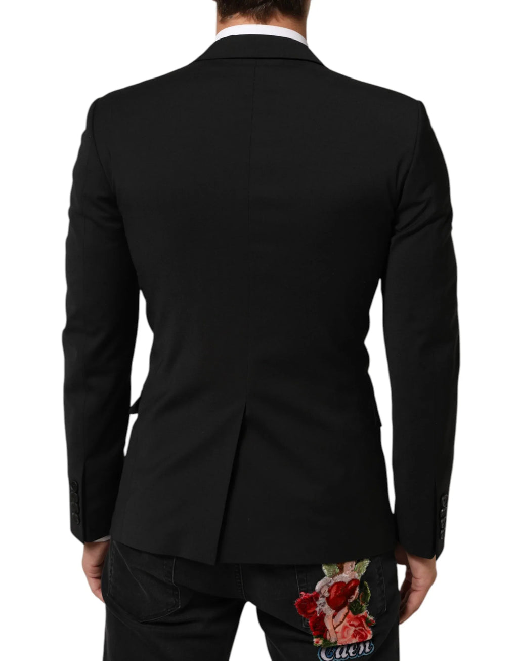 Dolce & Gabbana Black STAFF 2 Buttons Suit Jacket Blazer - Zeiniez