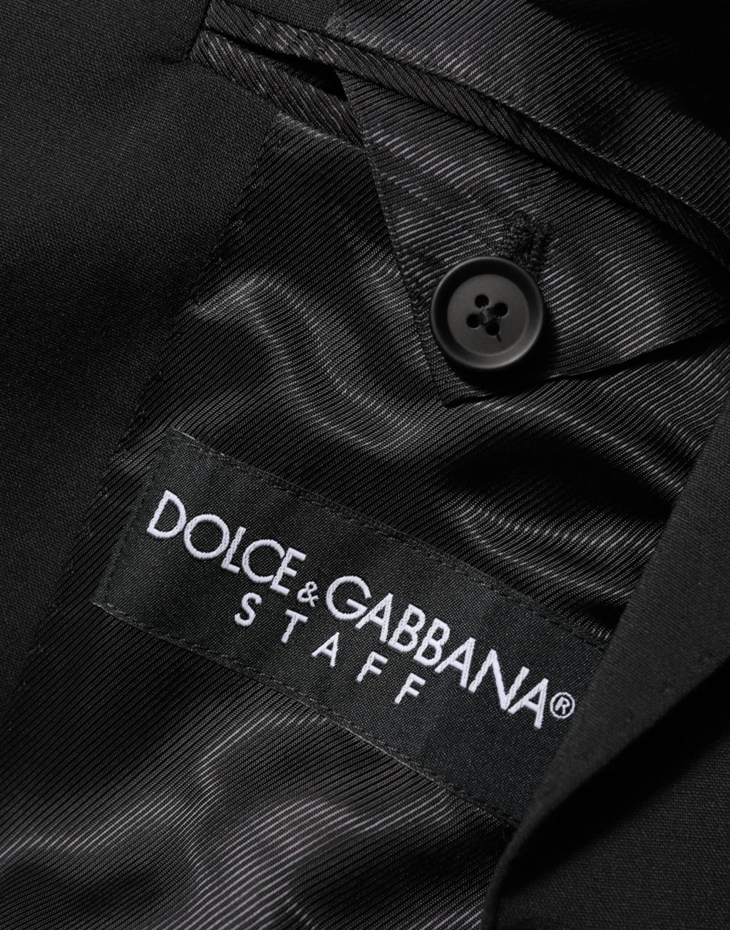 Dolce & Gabbana Black STAFF 2 Buttons Suit Jacket Blazer - Zeiniez