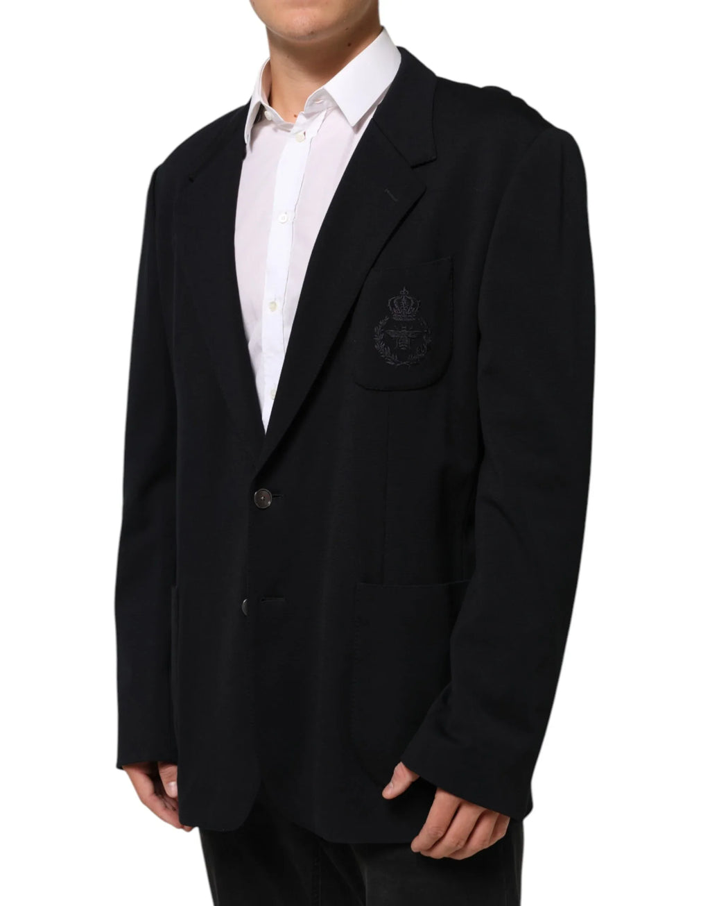 Dolce & Gabbana Black Viscose 2 Buttons Suit Jacket Blazer - Zeiniez
