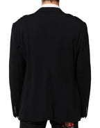 Dolce & Gabbana Black Viscose 2 Buttons Suit Jacket Blazer - Zeiniez