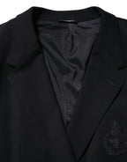Dolce & Gabbana Black Viscose 2 Buttons Suit Jacket Blazer - Zeiniez