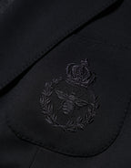 Dolce & Gabbana Dark Blue Viscose 2 Buttons Suit Jacket Blazer