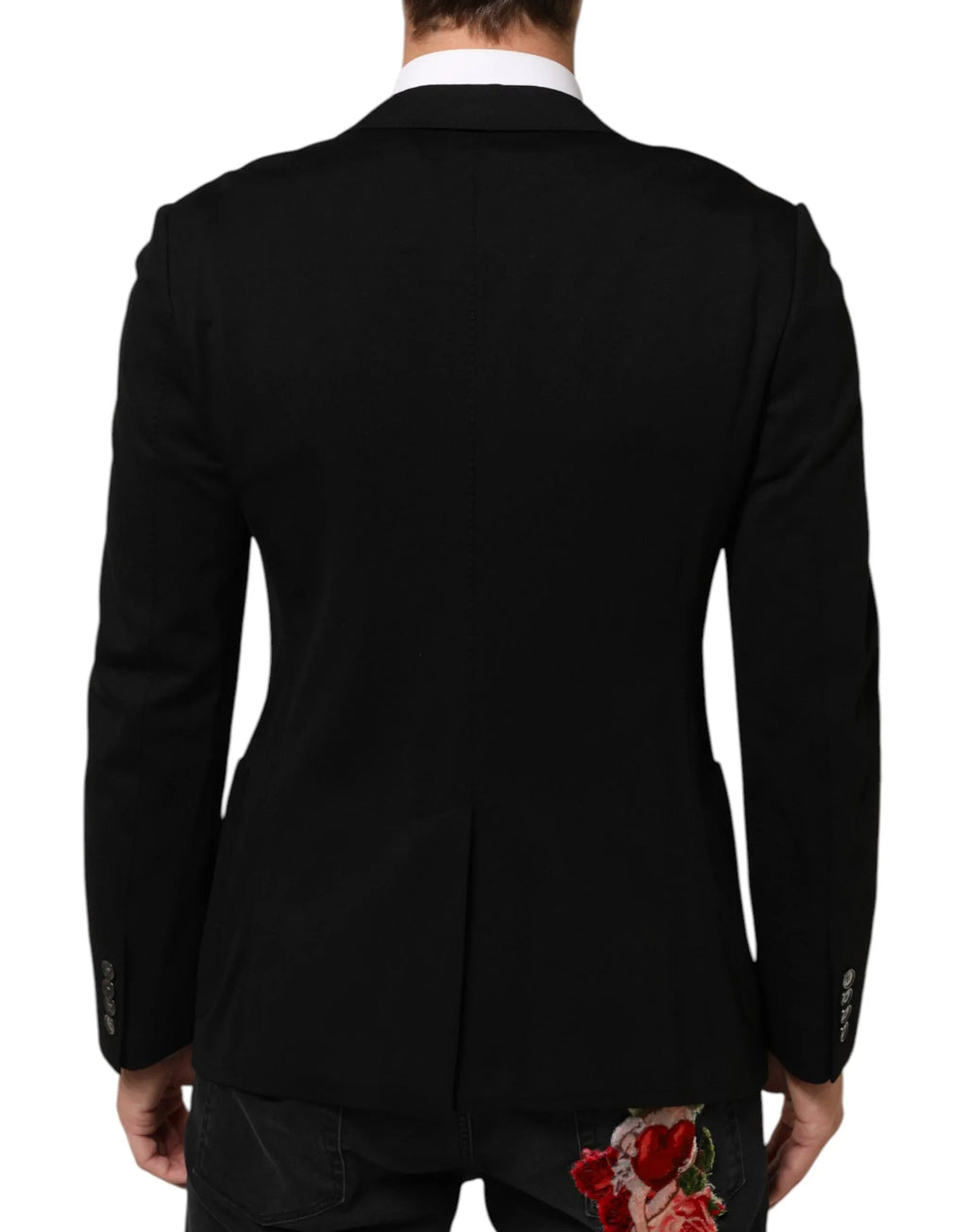 Dolce & Gabbana Black Viscose 2 Buttons Suit Jacket Blazer - Zeiniez