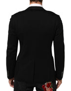 Dolce & Gabbana Black Viscose 2 Buttons Suit Jacket Blazer - Zeiniez