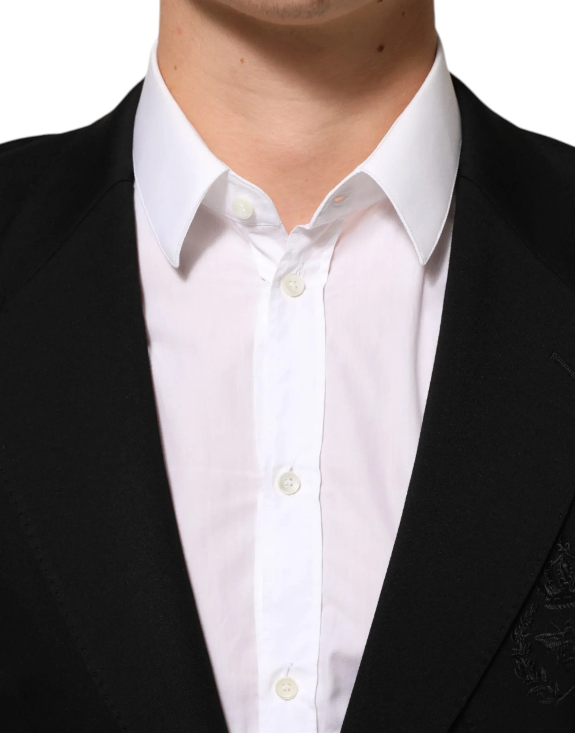 Dolce & Gabbana Black Viscose 2 Buttons Suit Jacket Blazer - Zeiniez