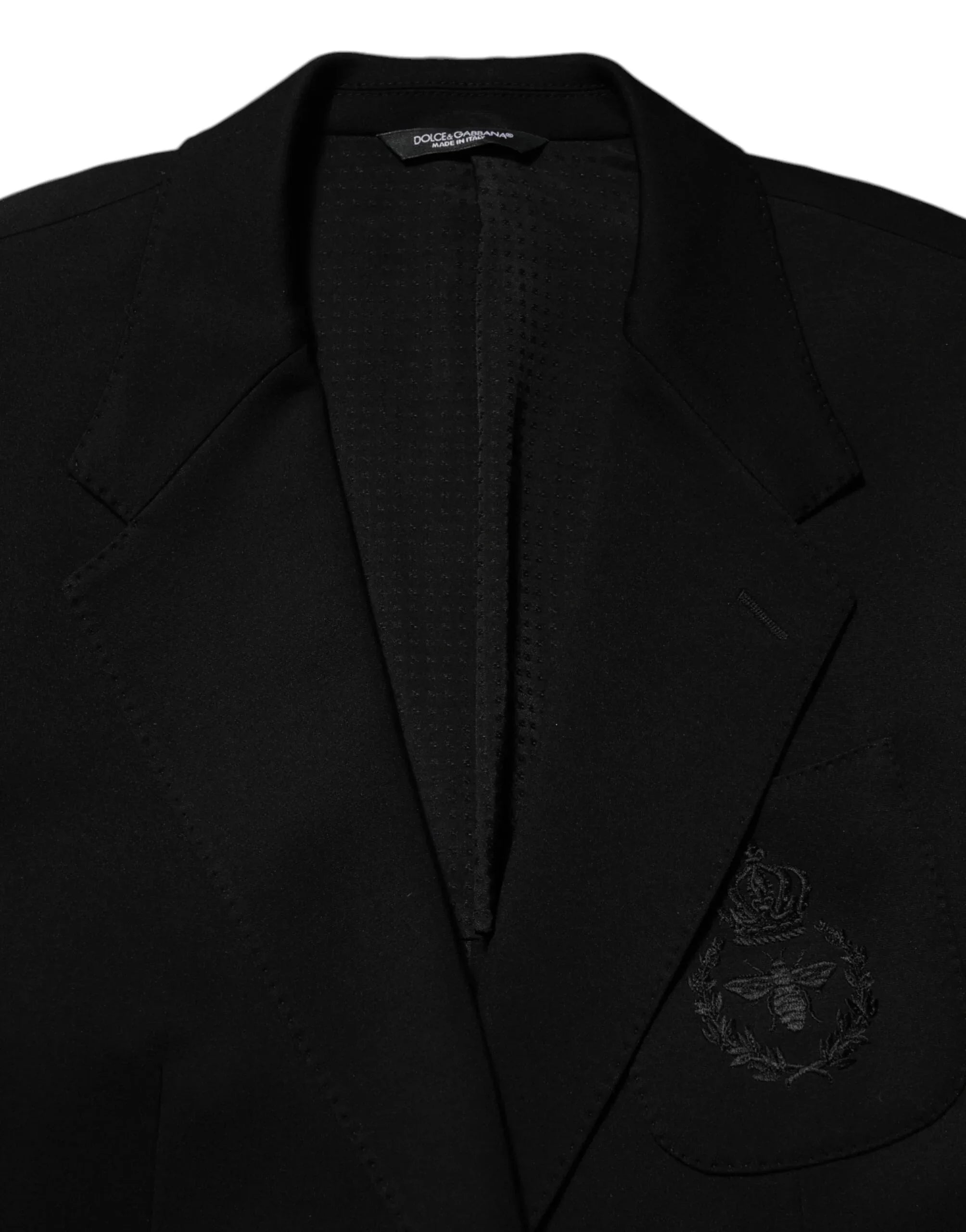 Dolce & Gabbana Black Viscose 2 Buttons Suit Jacket Blazer - Zeiniez