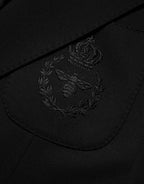 Dolce & Gabbana Black Viscose 2 Buttons Suit Jacket Blazer - Zeiniez