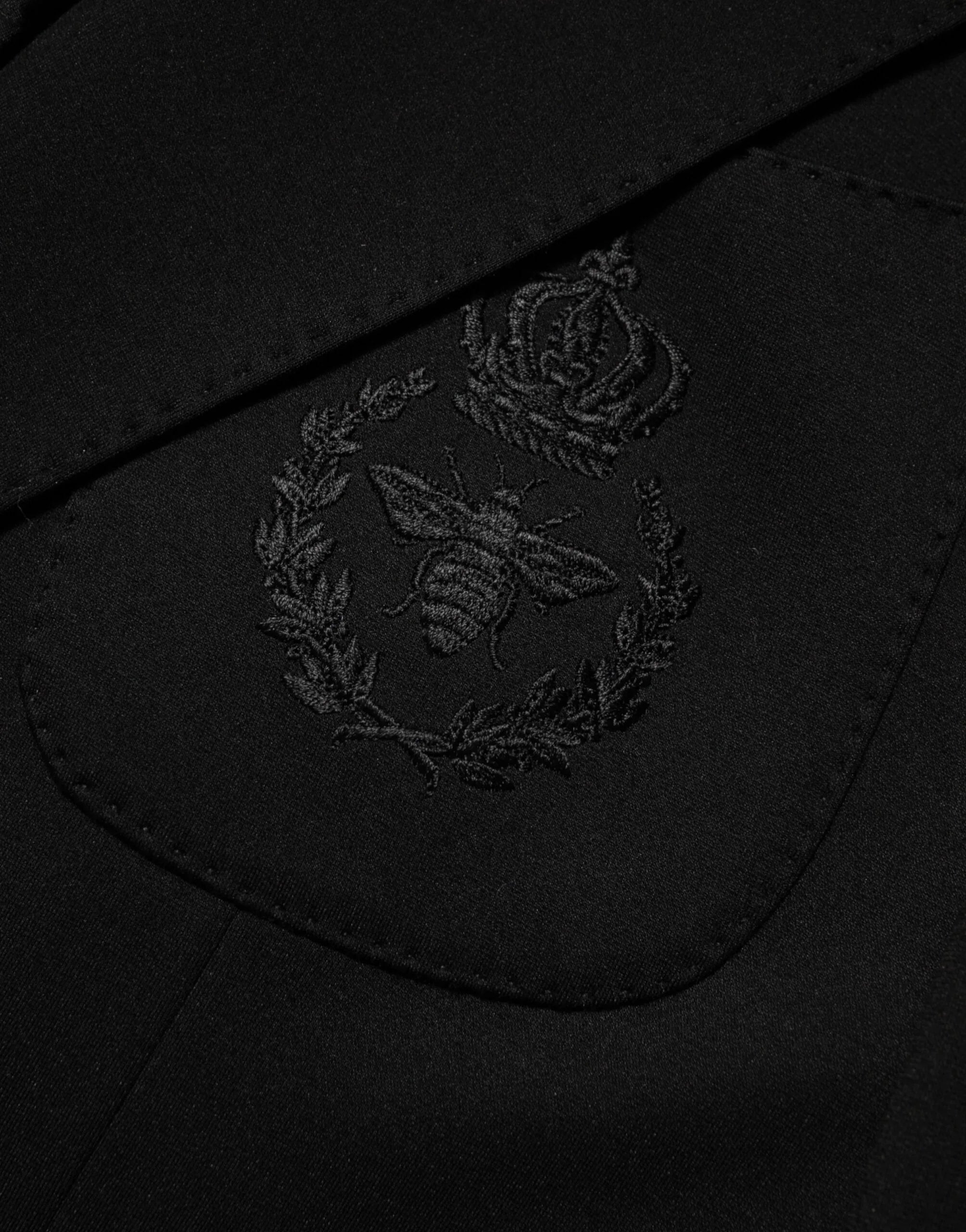 Dolce & Gabbana Black Viscose 2 Buttons Suit Jacket Blazer - Zeiniez