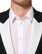 Dolce & Gabbana Black White MARTINI 1 Button Men Suit Blazer - Zeiniez