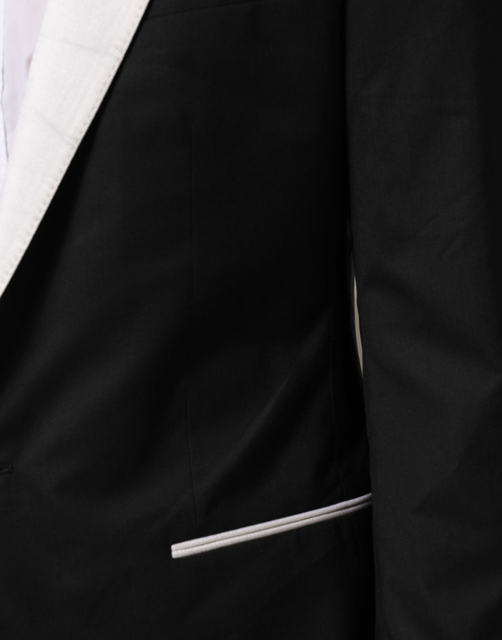 Dolce & Gabbana Black White MARTINI 1 Button Men Suit Blazer