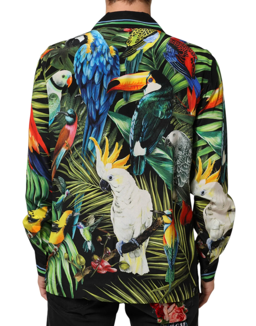Dolce & Gabbana Multicolor Parrot Print Lounge Casual Shirt - Zeiniez