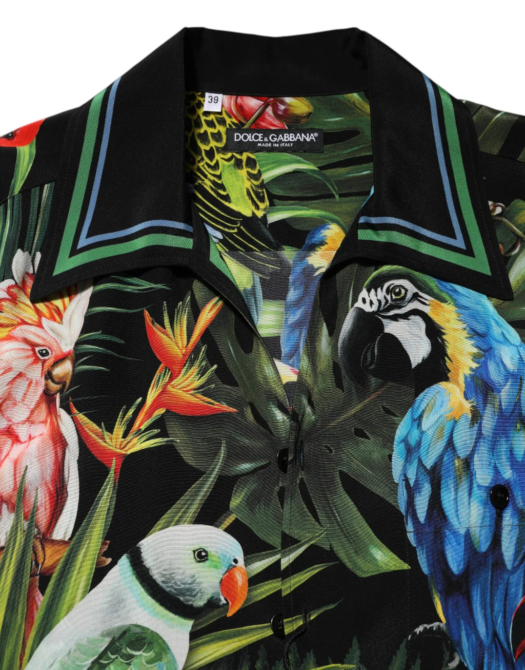 Dolce & Gabbana Multicolor Parrot Print Lounge Casual Shirt - Zeiniez