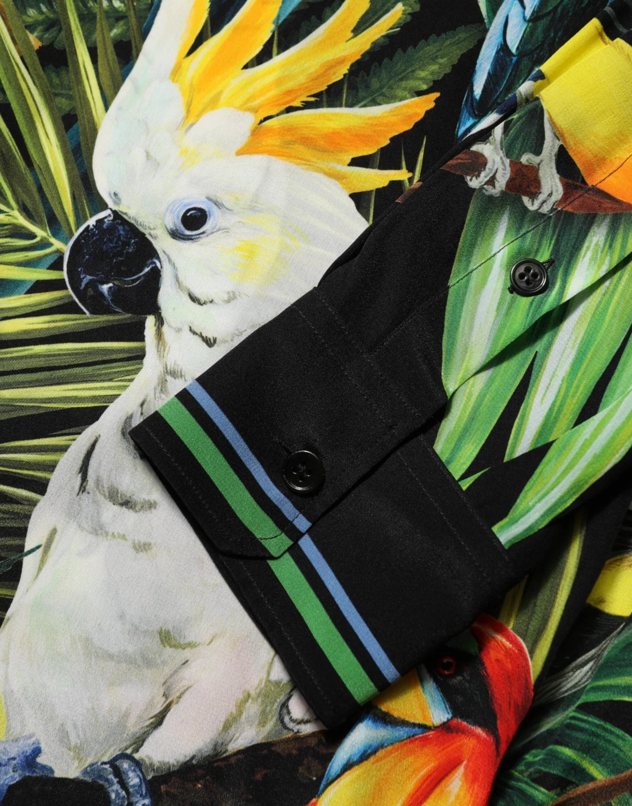 Dolce & Gabbana Multicolor Parrot Print Lounge Casual Shirt - Zeiniez