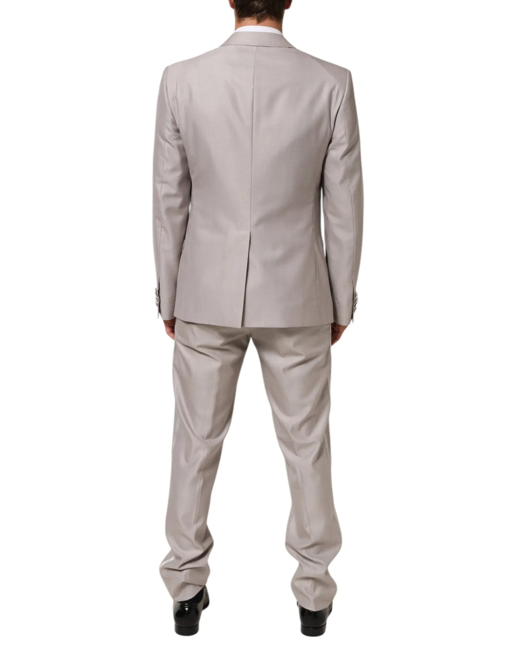 Dolce & Gabbana Light Gray Wool 2 Piece MARTINI Formal Suit - Zeiniez