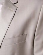 Dolce & Gabbana Light Gray Wool 2 Piece MARTINI Formal Suit - Zeiniez