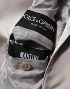 Dolce & Gabbana Light Gray Wool 2 Piece MARTINI Formal Suit - Zeiniez