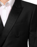 Dolce & Gabbana Black MARTINI Double-Breasted Suit Blazer - Zeiniez