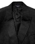 Dolce & Gabbana Black MARTINI Double-Breasted Suit Blazer - Zeiniez