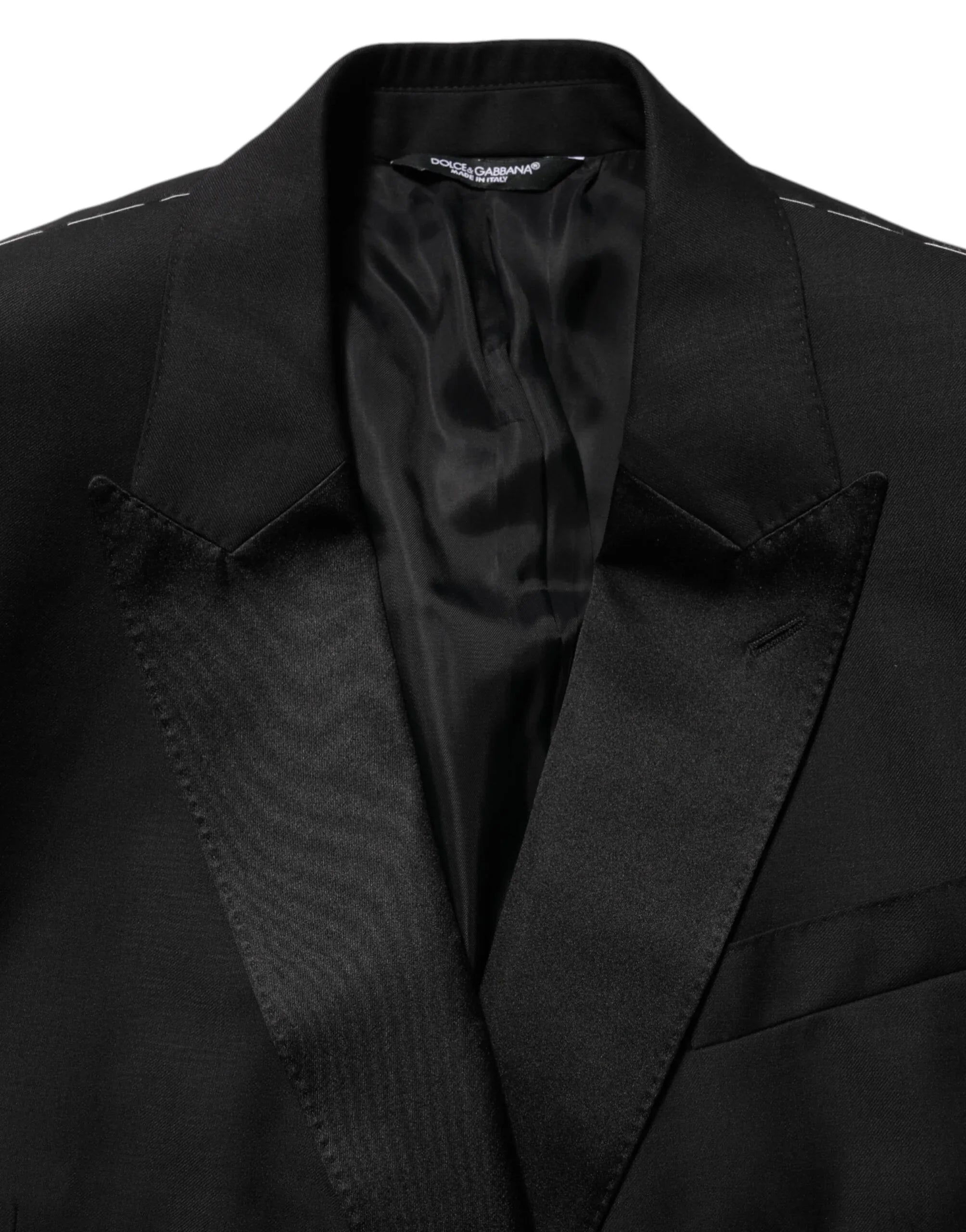 Dolce & Gabbana Black MARTINI Double-Breasted Suit Blazer - Zeiniez