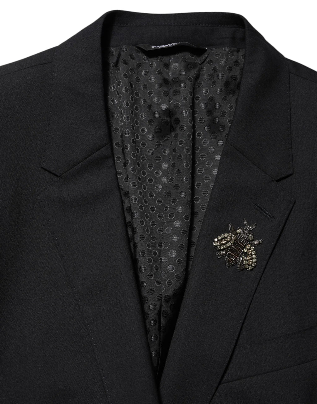 Dolce & Gabbana Black Bee MARTINI 2 Button Men Suit Blazer - Zeiniez