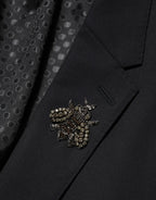 Dolce & Gabbana Black Bee MARTINI 2 Button Men Suit Blazer - Zeiniez