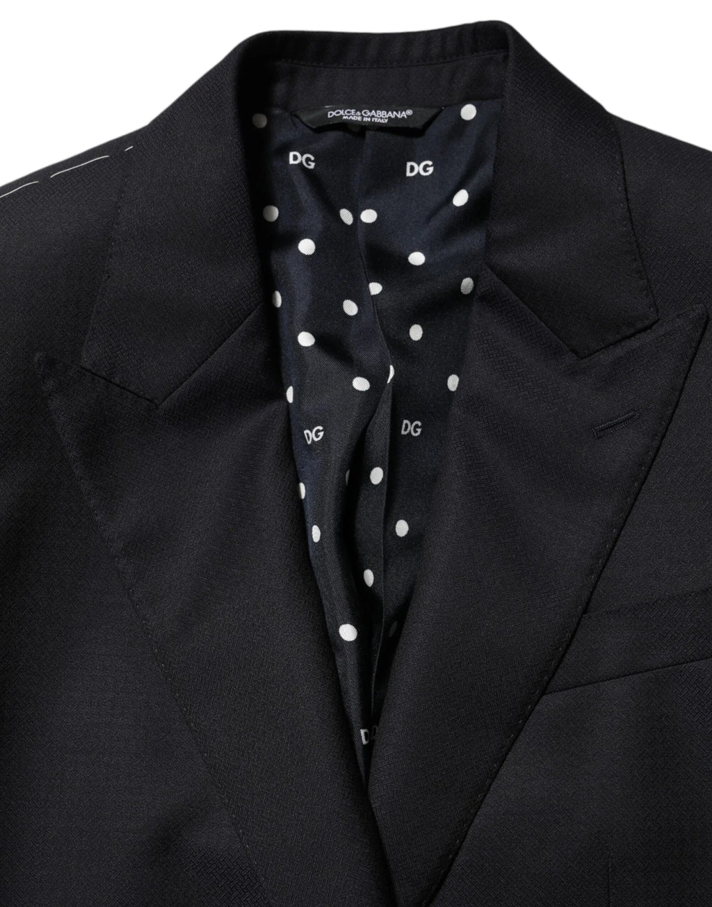 Dolce & Gabbana Black Wool NAPOLI 2 Button Men Suit Blazer - Zeiniez