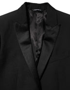 Dolce & Gabbana Black Wool MARTINI 2 Button Men Suit Blazer - Zeiniez