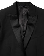 Dolce & Gabbana Black Wool MARTINI 2 Button Men Suit Blazer