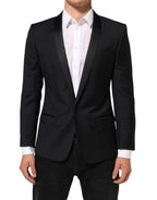 Dolce & Gabbana Black GOLD 1 Button Suit Jacket Men Blazer - Zeiniez