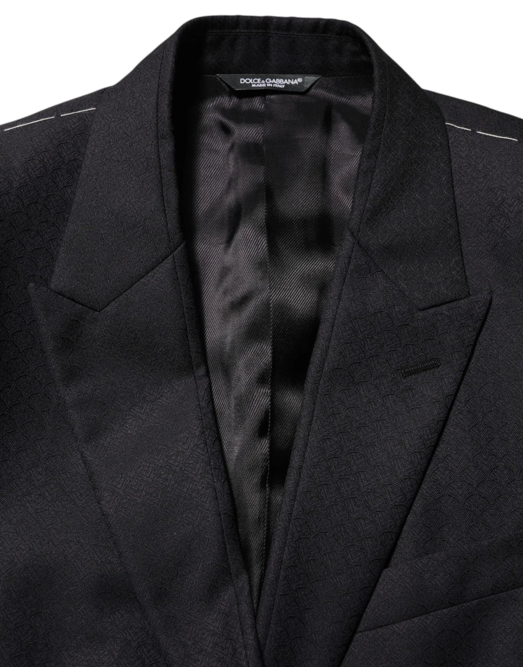 Dolce & Gabbana Black Wool 2 Buttons Suit Jacket Men Blazer - Zeiniez