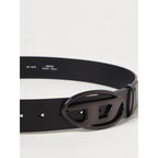 Diesel Black Leather Regular Belt - Zeiniez