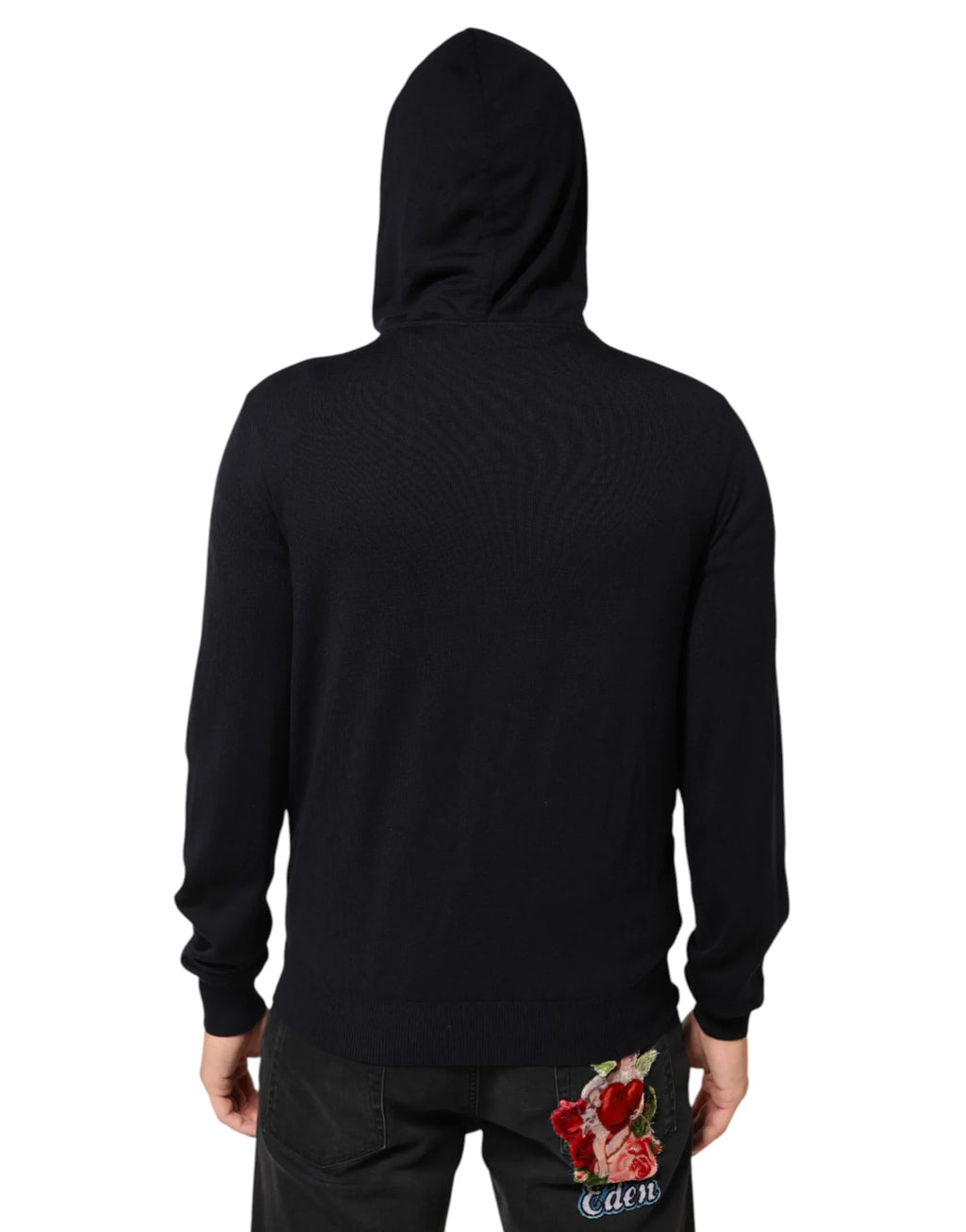 Dolce & Gabbana Black Leather Full Zip Hooded Blouson Jacket - Zeiniez