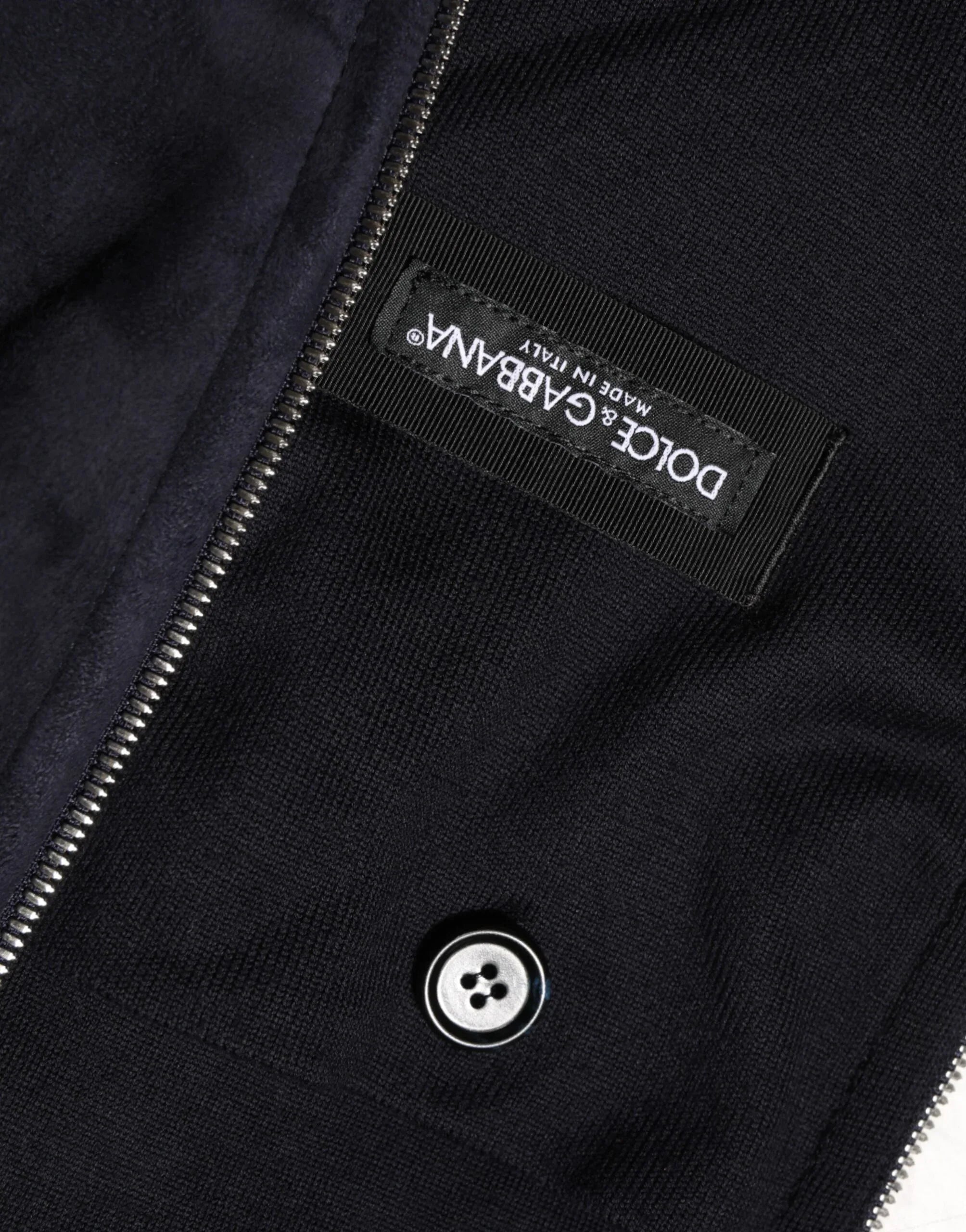 Dolce & Gabbana Black Leather Full Zip Hooded Blouson Jacket - Zeiniez