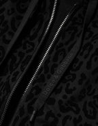 Dolce & Gabbana Black Cotton Hooded Full Zip Bomber Jacket - Zeiniez