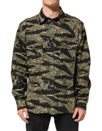 Dolce & Gabbana Multicolor Camouflage Cotton Casual Shirt - Zeiniez