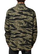 Dolce & Gabbana Multicolor Camouflage Cotton Casual Shirt - Zeiniez
