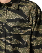 Dolce & Gabbana Multicolor Camouflage Cotton Casual Shirt - Zeiniez