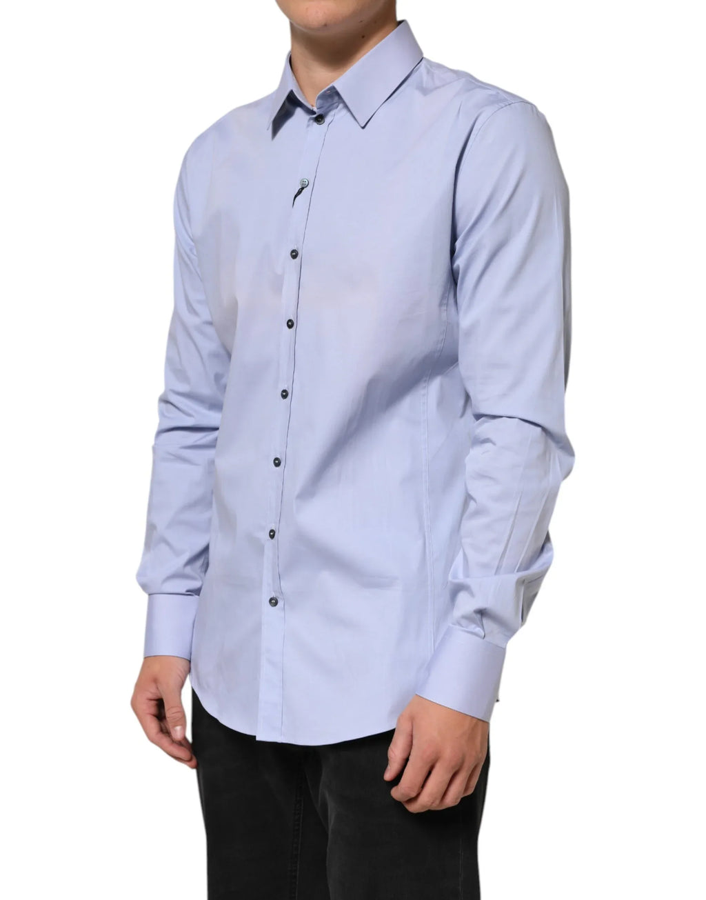 Dolce & Gabbana Blue SICILIA Cotton Men Dress Formal Shirt - Zeiniez