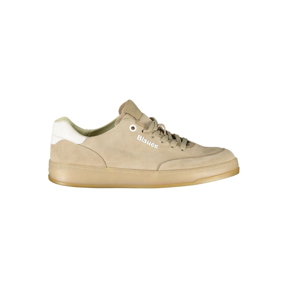 Blauer Beige Leather Men Sneaker - Zeiniez