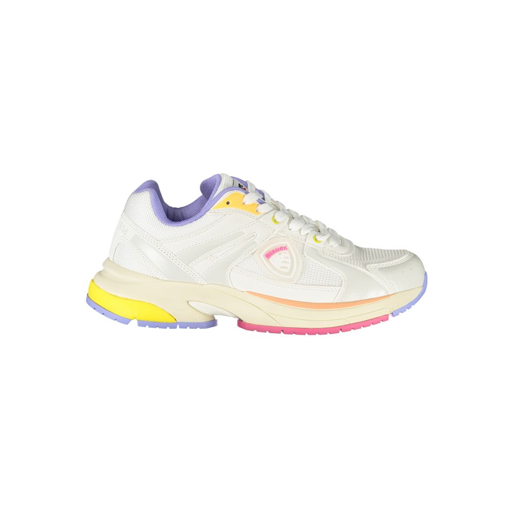 Blauer Bianco Polyurethane Women Sneaker - Zeiniez