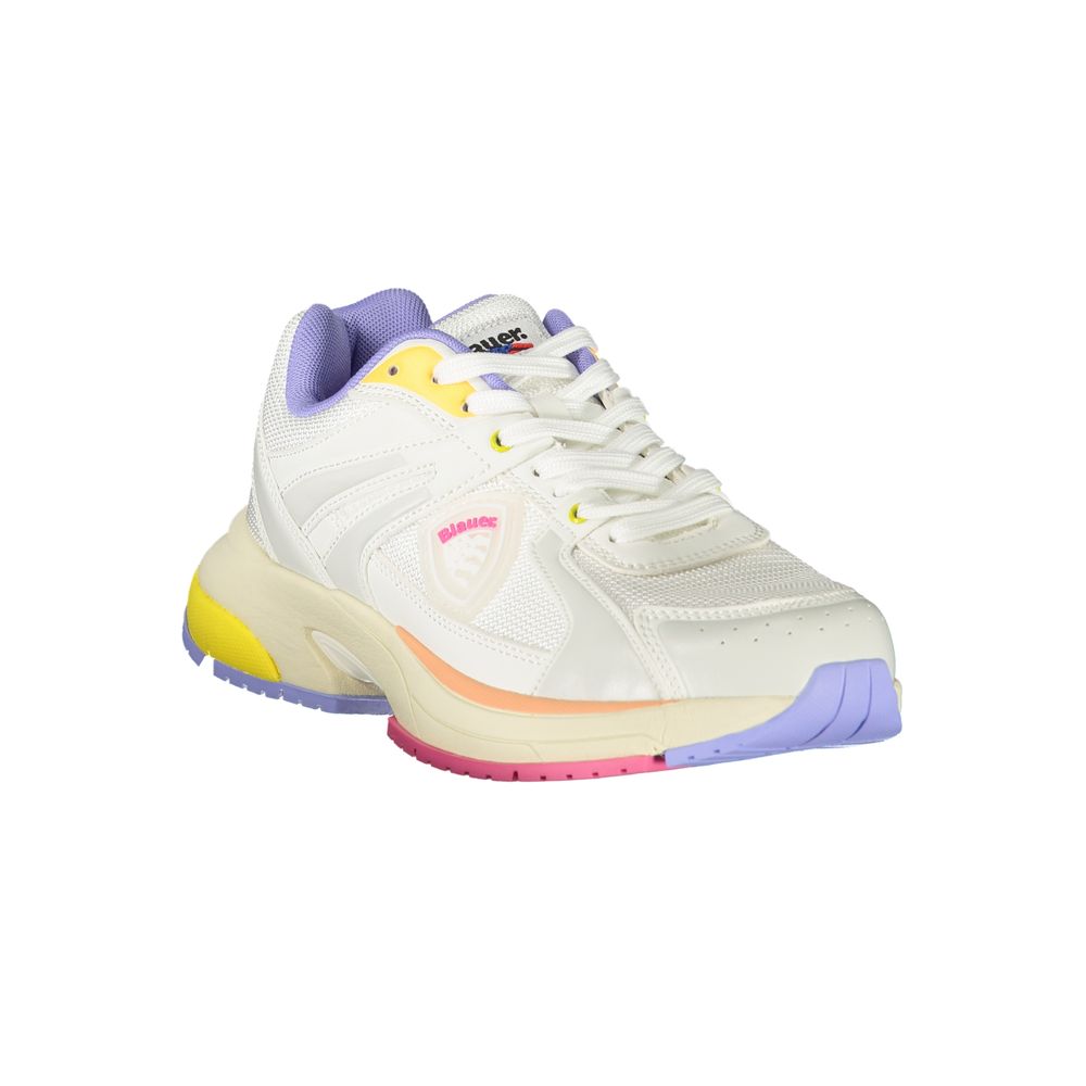 Blauer Bianco Polyurethane Women Sneaker - Zeiniez