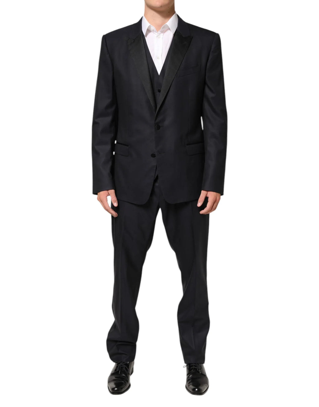 Dolce & Gabbana Black MARTINI 2 Buttons Suit 3 Piece Suit - Zeiniez