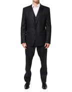 Dolce & Gabbana Black MARTINI 2 Buttons Suit 3 Piece Suit - Zeiniez
