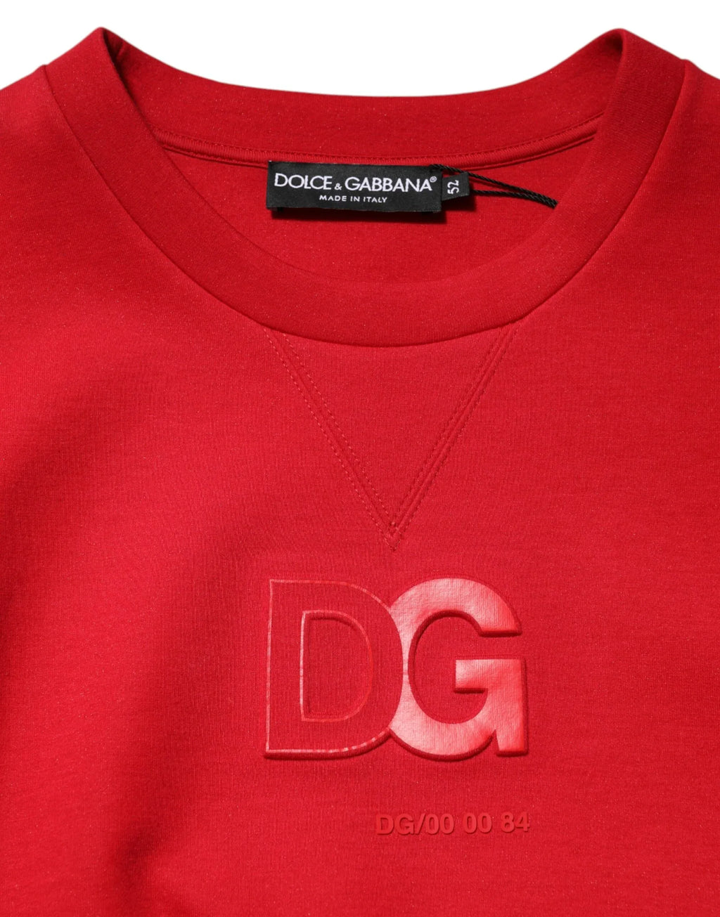 Dolce & Gabbana Red DG Logo Crew Neck Men Sweatshirt Sweater - Zeiniez