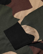 Dolce & Gabbana Multicolor Camouflage Crew Neck Men Pullover Sweater - Zeiniez