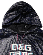 Dolce & Gabbana Blue D&G Game Hooded Men Sweatshirt Sweater - Zeiniez