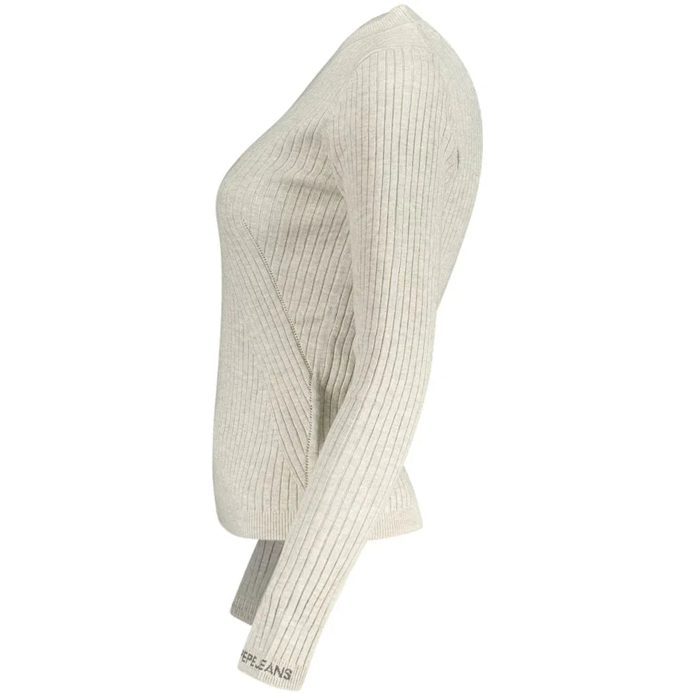 Pepe Jeans Grigio Cotton Women's Sweater - Zeiniez