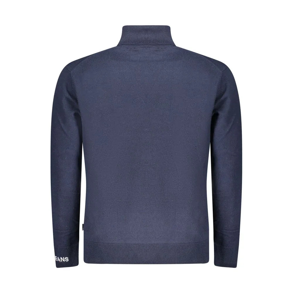 Pepe Jeans Blue Cotton Men Sweater Turtleneck - Zeiniez